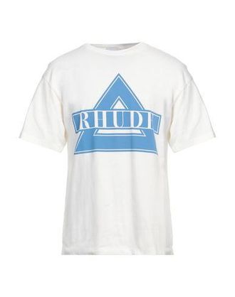 【関税込み】Rhude Tシャツ RHUDE logo-print Cotton T-shirt | Grey | FARFETCH