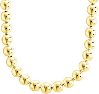 Sterling Forever 14K Gold Basia Dainty Beaded Chain Necklace