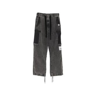 Miharayasuhiro Pantaloni Cargo Damaged - - Jeans - Uomo - Grigio - S