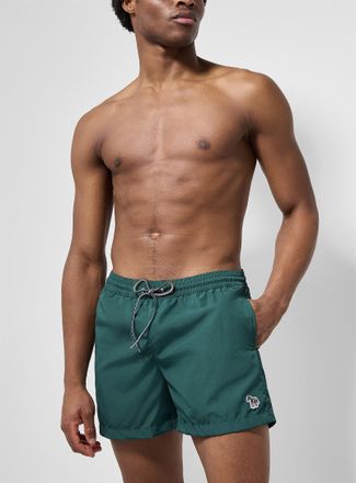 Paul Smith Mens Zebra crest swim trunks