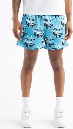 Overtime Cold Hearts Badge Mesh Shorts in Blue at Nordstrom, Size Xx-Large