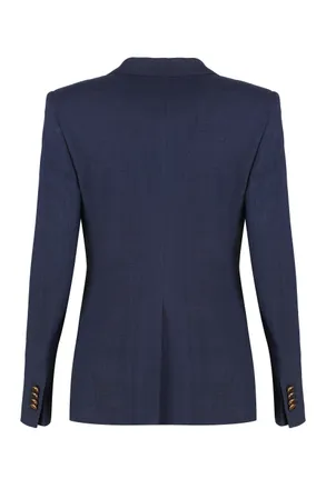 Tagliatore Womens Jacket Blue Viscose Blazers