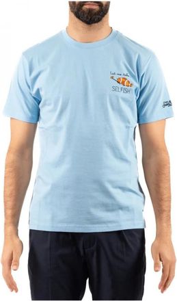 Saint Barth T-Shirt - Heren - T-shirts - Blauw - S - Tops