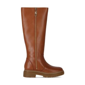 Michael Kors High Boots, female, Brown, 7 1/2 UK, Light Brown Regan Zipper Boot