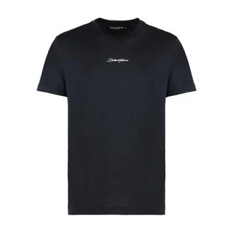 Dolce & Gabbana Logo T-Shirt - male - Dolce & Gabbana - T-Shirts - Blue - S - Tops