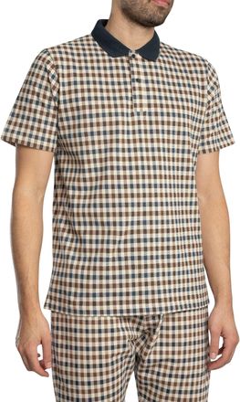 Aquascutum Mens Iconic Polo Shirt, Navy, Navy, M