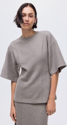 H&M Loose-fit Fine-knit Top in Taupe at Nordstrom, Size X-Small