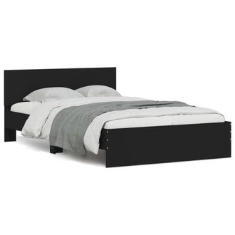 Berkfield Home Bed Frame without Mattress Black 120x200 cm | Size: Small Double