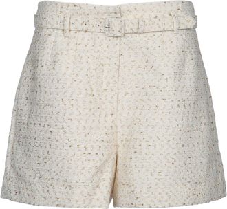 Self Portrait Womens Cream Boucle Short - Ivory - Size EU 40 (Womens)
