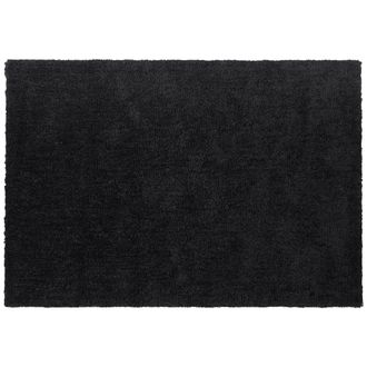 Beliani Beliani - Alfombra De Pelo Largo Negra 160 X 230 Cm Rectangular Moderna Demre