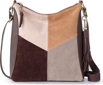 The Sak Lucia Crossbody Leather Bag in Mahogany Suede Block at Nordstrom