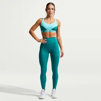 Nike Womens One High-Waisted Full-Length Leggings in Blue | IM9763-372