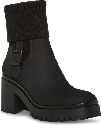 Blondo Mens Blondo Roary Boots Black Nubuck Leather Waterproof Block Heel HAWK3000