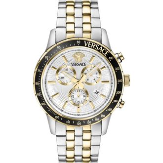 Versace Accessoires, Heren, Zwart, ONE Size, Sport Chrono Vezca 0624