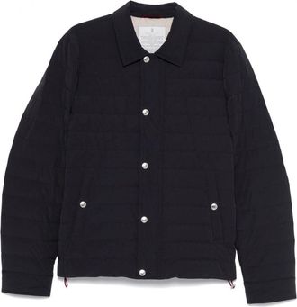 Brunello Cucinelli PADDED OVERSHIRT Size: XL, colour: NAVY