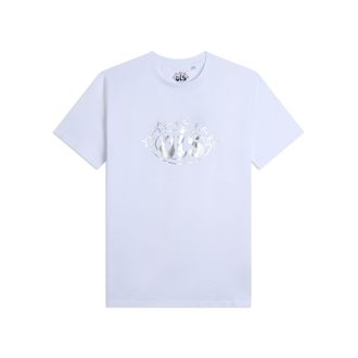 Freddy T-shirt Uomo Girocollo in Cotone con Logo VIS Argento