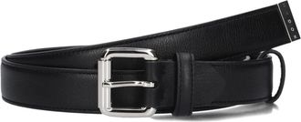 Hogan Accessoires, Heren, Zwart, ONE Size, Leer, Zwart Leren Heren Riem