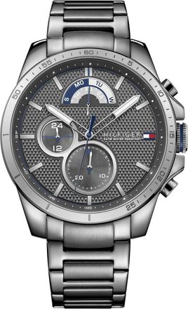 Tommy Hilfiger Mens Men Watch 1791347 - Grey Stainless Steel - One Size