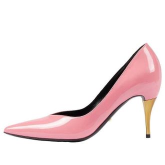 Gucci (WMNS) Gucci Patent Leather Mid-Heel Pump Pink 716687-AAA0P-5809
