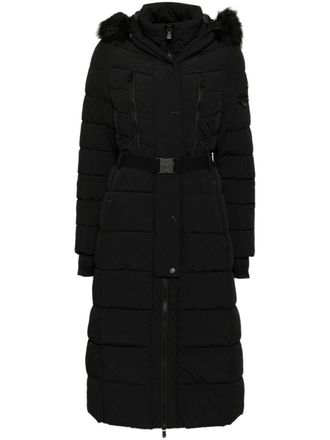 Michael kors parka womens black on sale