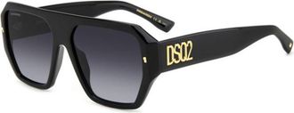 Dsquared2 D2 0128/S 807/9O Mens Sunglasses Black Size 58