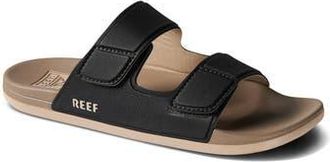 Reef Cushion Tradewind Slide Sandal in Black/Fossil at Nordstrom Rack, Size 13
