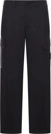Stone Island Pantalone Regular Ghost - Heren - Straight fit broeken - Zwart - W32 - Wol - Broeken
