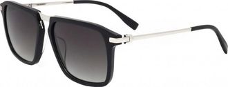 Trussardi Mens STR329F-700W-58 STR329F 58 700W Sunglasses - Black - One Size