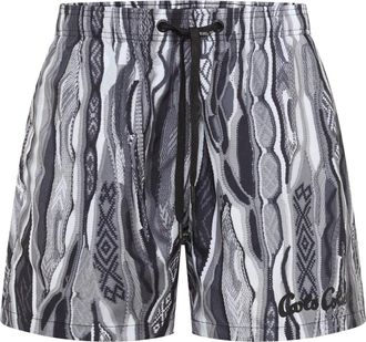 Carlo Colucci Swimshort Signature Knit Print - Heren - Strandmode - Veelkleurig - XS - Polyester - Badmode