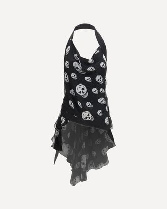 Alexander McQueen Halter silk Top Female 42