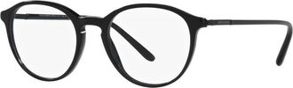 Giorgio Armani Geborsteld Zwart Brillen Montuur AR 7237 - unisex - Brillen - Zwart - 51 MM - Accessoires