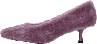 Bibi Lou Faux Fur Pumps - Dames - Pumps - Paars - 41 EU - Leer - Schoenen