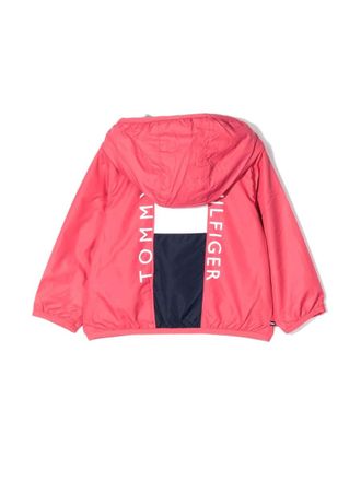 Tommy Hilfiger Colorblock Recycled Polyester Jacket - Red