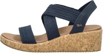 Skechers Arch Fit Beverlee Trendy - Dames - Sleehakken - Blauw - 40 EU - Schoenen