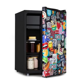 Klarstein Klarstein Frigor&iacute;fico Cool Vibe 70+ 72 Litros 2 Estantes Estilo Stickerbomb