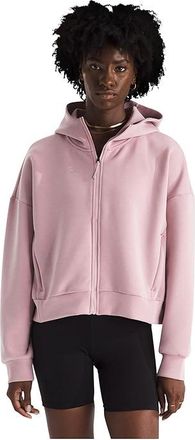The North Face Jaida Full Zip Hooded Jacket Womens Coat Metal Pink : 2XL, Elastane/Polyester
