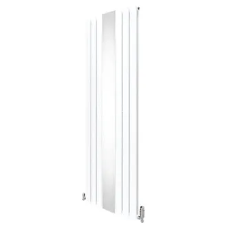 MonsterShop Flat Mirror Radiator & Valves - 1800mm x 565mm - White