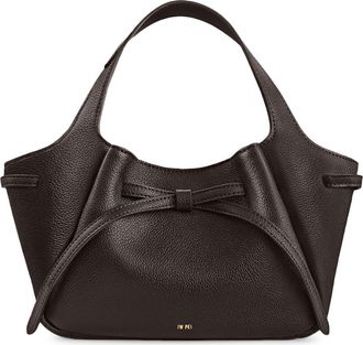 JW PEI Mabel Soft Bow Faux Leather Tote in Dark Brown at Nordstrom