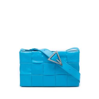 Bottega Veneta Pre-owned Bottega Veneta Paper Calfskin Intrecciato Cassette Crossbody Unisex DPVXMMBL724JD8YQ