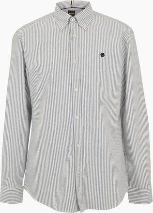 HUGO BOSS Mens Mens H Roan Bd E C1 253 10261880 01 Oxford Shirt - Navy - Size: 44/Regular