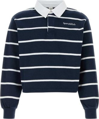 Sporty & Rich Polo - Heren - Polos - Blauw - XL - Katoen - Tops