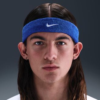 Nike Unisex Swoosh Classic Headband in Blue | N1012407-400
