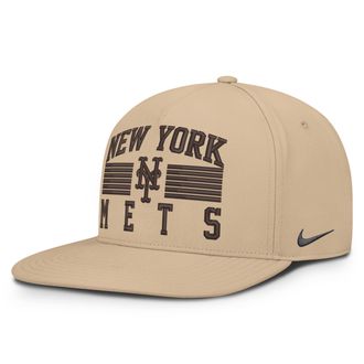 Nike New York Mets Pro Nike Mens AeroBill MLB Adjustable Hat in Brown | NB510GT5NME-QTH