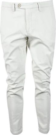 Michael Coal Slim-fit broek - Heren - Slim Fit Broeken - Wit - W36 - Katoen - Broeken