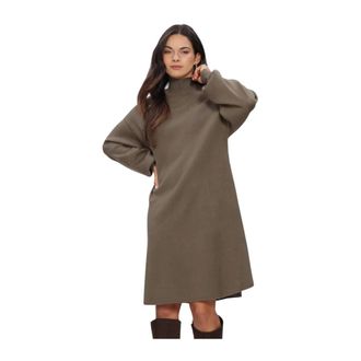 Moss Copenhagen Kleedjes, Dames, Bruin, Xs/S, Mschmercy East M Dress