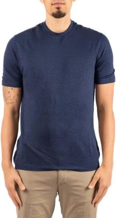FILIPPO DE LAURENTIIS Tops, Heren, Blauw, L, T-shirt