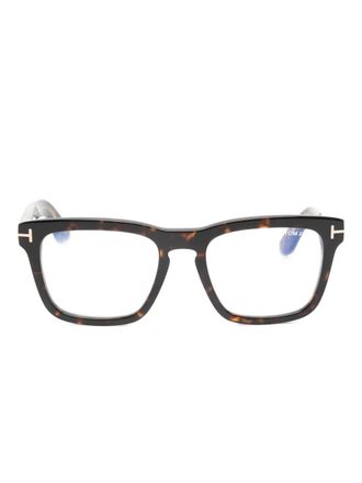 Tom Ford Eyewear Icon rectangle-frame glasses - Brown