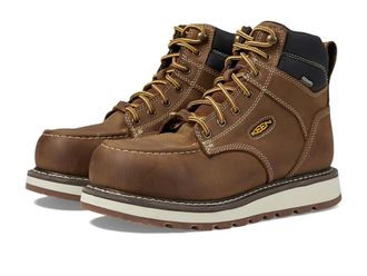 Keen Cincinnati 6 Waterproof (Carbon Toe) Mens Work Boots Belgian/Sandshell : 10.5 D - Medium, Leather