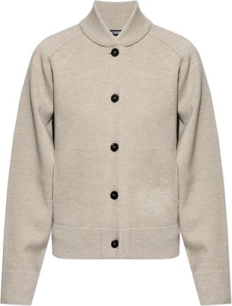 Jacquemus The Lavande Cardigan - Dames - Vesten - Grijs - S - Wol - Truien & Vesten