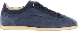 Brunello Cucinelli Zapatillas de ante y piel de becerro - Shoes - Hombre - Azul - 41 EU